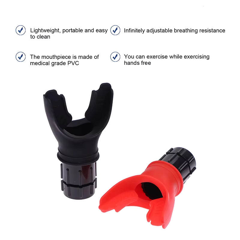Enhance Your Lung Capacity with the Breathing Trainer - Silicone Mouthpiece for Effective Home Exercise
