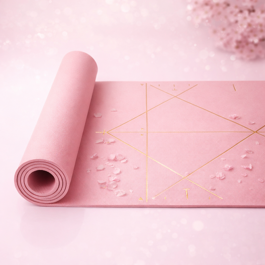 Non-Slip Yoga Mat - Premium TPE Exercise Mat with Alignment Lines for Yoga, Pilates & Fitness